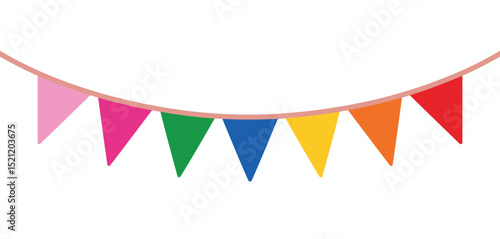 Colorful Party Bunting Flags Festive Decoration