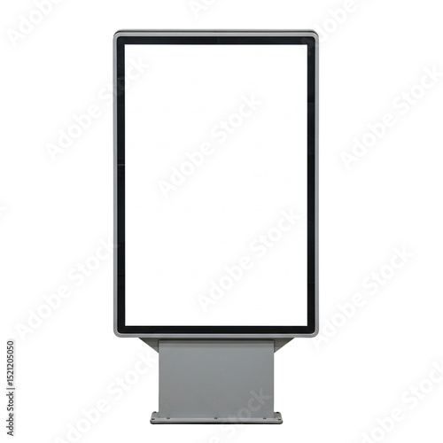 advertising board isolated on whitebackground
