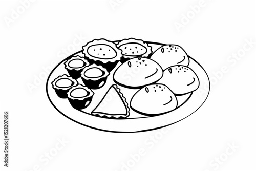 bengali street food plate
