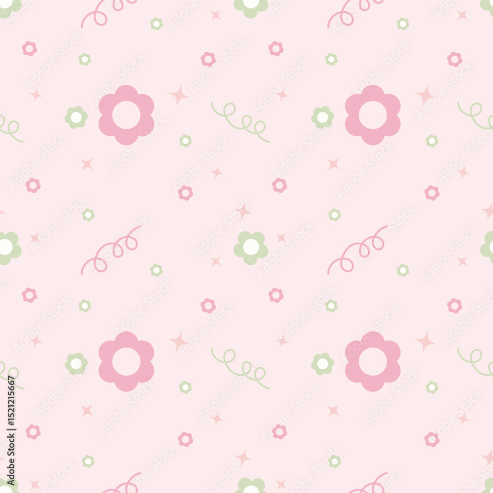 Cute kawaii pink pastel abstract pattern background Cute kawaii pink pastel abstract pattern background
