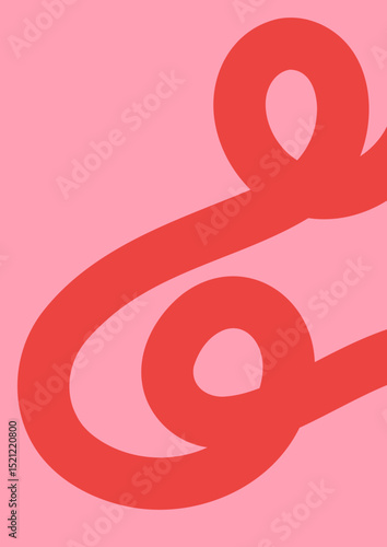  Playful Wavy Lines Abstract Art Template