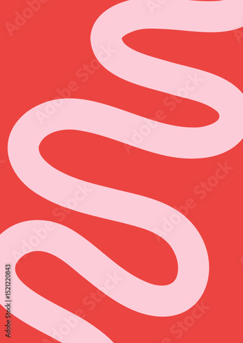 Modern Minimal Wavy Lines Vector Background