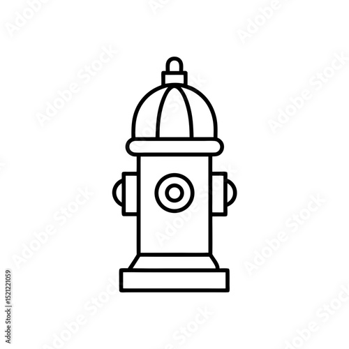 fire hydrant icon on white background  .svg