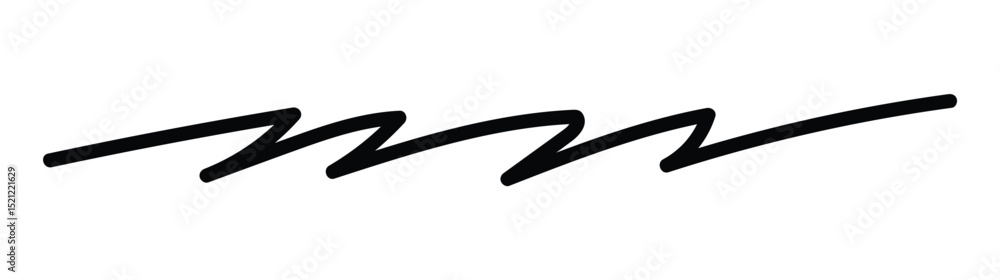 Wavy hand-drawn arrow underline. Black marker stroke Wavy hand-drawn arrow underline. Black marker stroke
