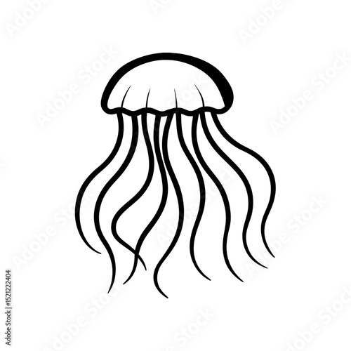 jellyfish tentacles on white background   (2).svg
