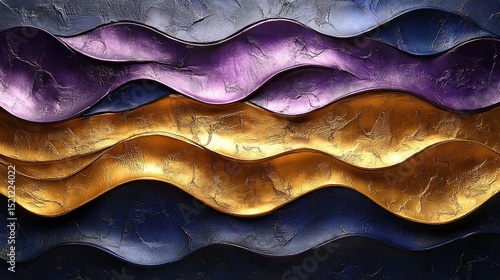 avy Golden and Purple Metallic 3D Background