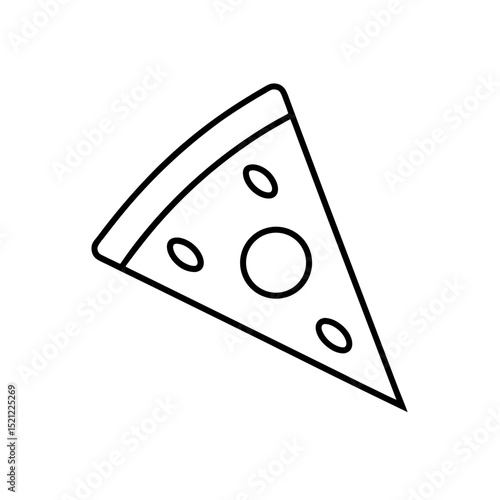 pizza slice vector illustration on white background