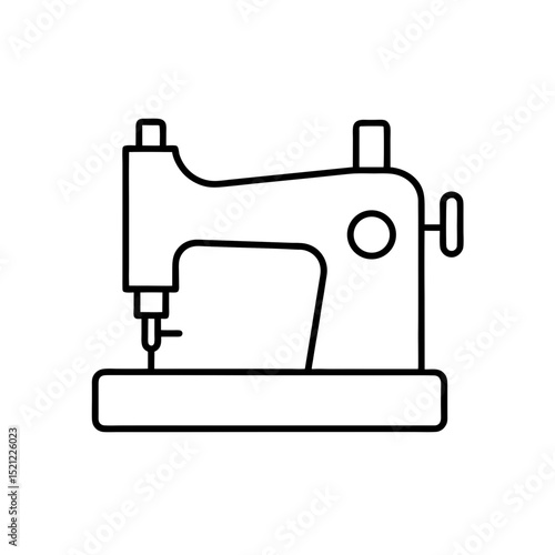 sewing machine icon on white background  .svg