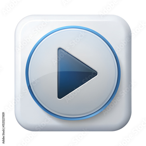 Free Download Play Button Icon isolated on transparent background - GFXLoad