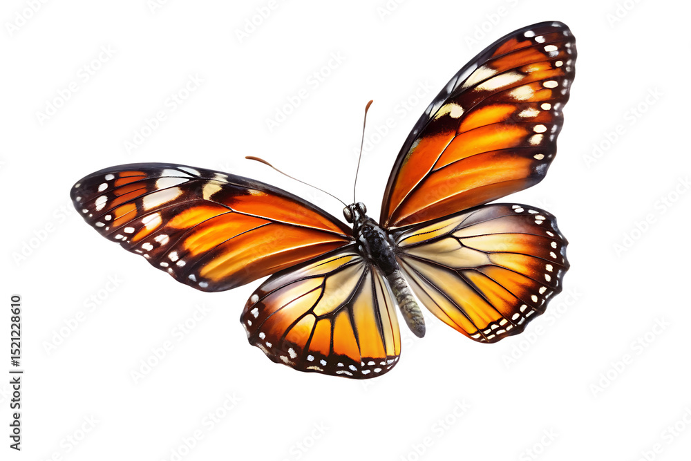 Butterfly flying isolated on transparent background PNG Butterfly flying isolated on transparent background PNG