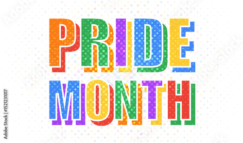 LGBT Pride Month. Pride flag. Human rights or diversity concept. LGBT event banner design.
