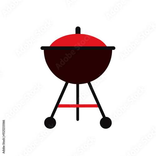 bbq grill on white background  .svg