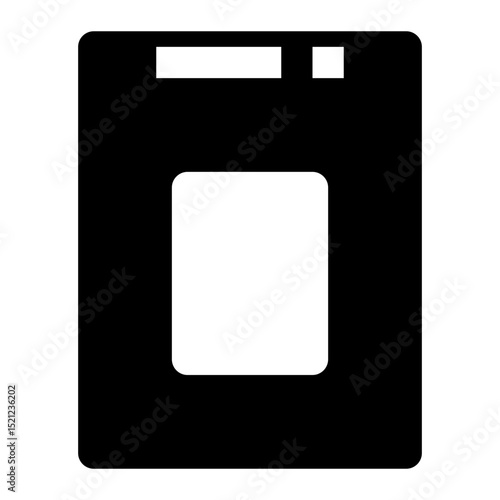 Solid State Drive black glyph icon