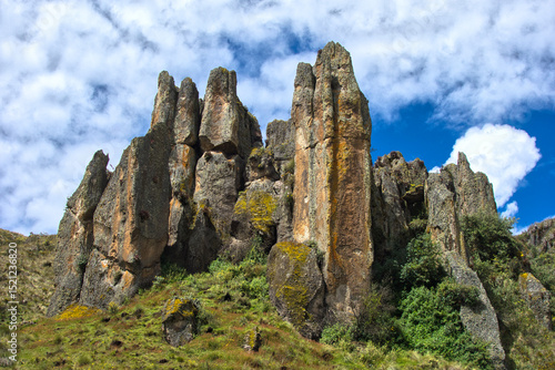 Carta da parati Peru, Cajamarca, Cumbemayo, archaeological site, located in northern Peru, home