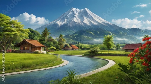 lake in the mountains