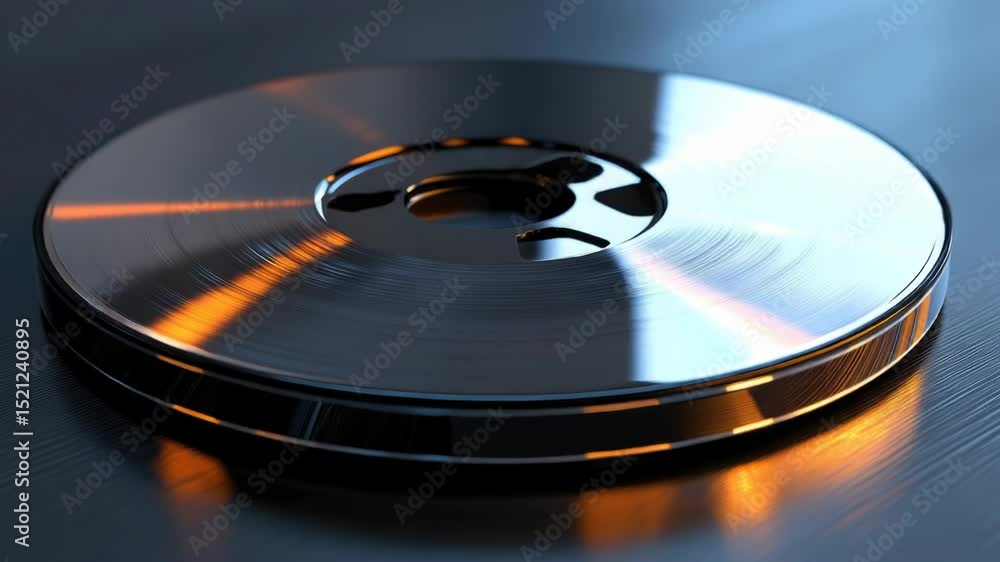 A close-up view of a disc sitting on a table A close-up view of a disc sitting on a table