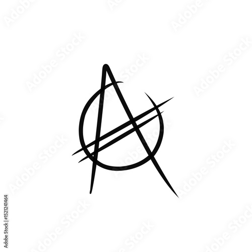 anarchist symbol icon
