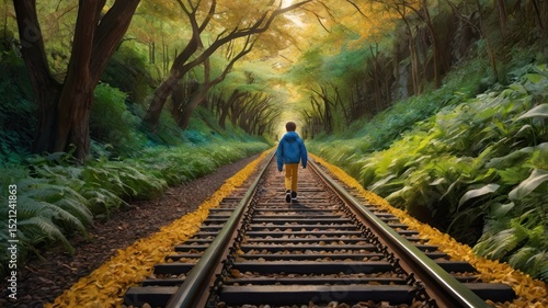 walking in the woods
