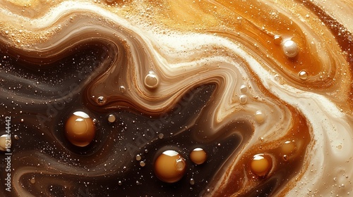 Swirls of Chocolate and Caramel Elegance