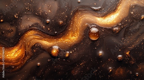 Swirls of Chocolate and Caramel Elegance