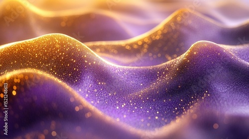avy Golden and Purple Metallic 3D Background