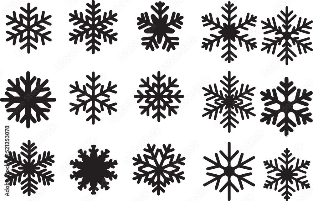 Snowflake vector winter snow christmas frost ice crystal design element holiday decorative free download Snowflake vector winter snow christmas frost ice crystal design element holiday decorative free download