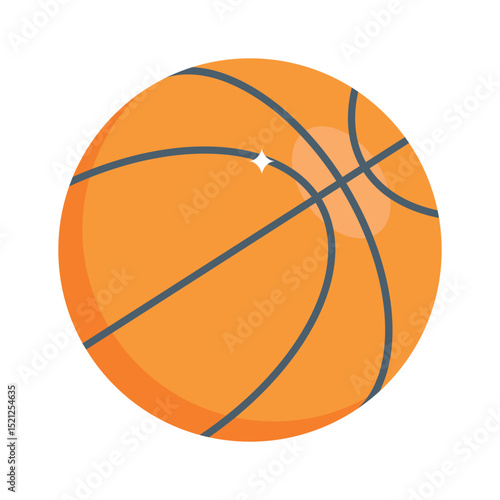 Modern isometric style icon of basketball game