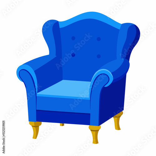 armchair isolated on white background
