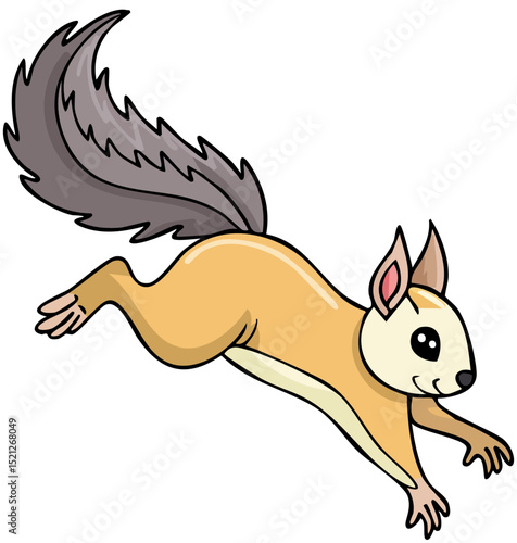 Happy Squirrel Character