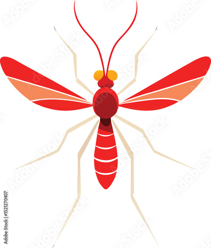 vector illustration of a mosquito