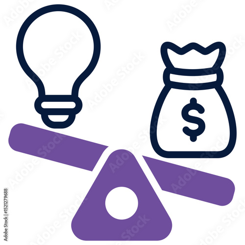 Idea Vs Budget Icon