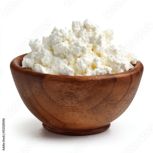 Wallpaper Mural Ricotta cheese bowl isolated on clean white background Torontodigital.ca