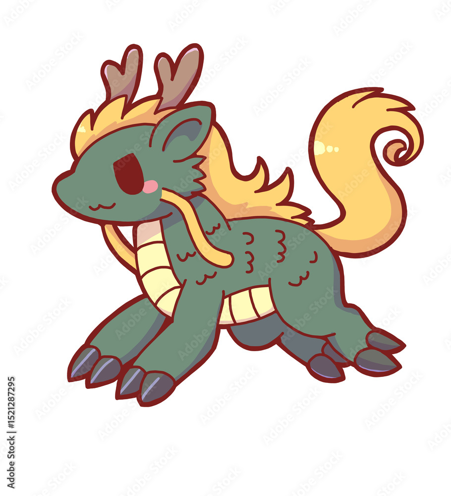 Obraz premium 中国神話の麒麟