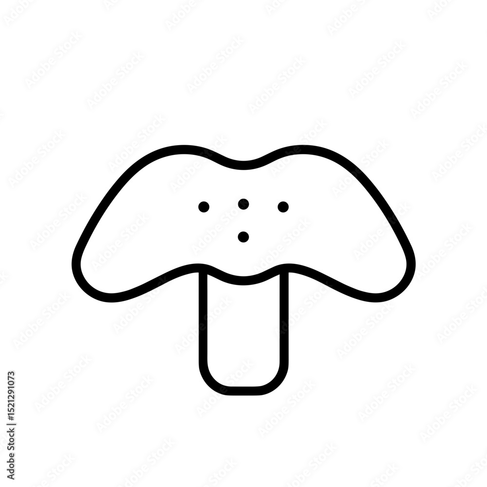 Nose pore strip outline icon Nose pore strip outline icon