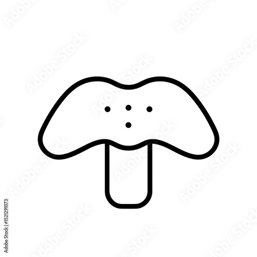Nose pore strip outline icon