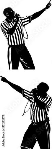 Referee Signal Silhouette - Game Official