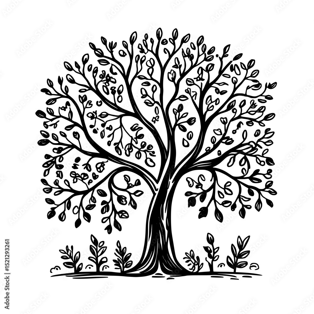 Obraz premium Tree Silhouette