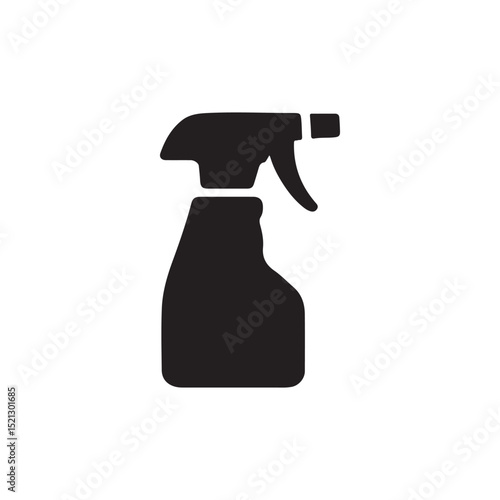 EcoSprout icon silhouette vector with white background