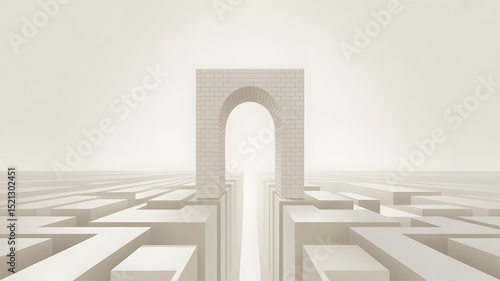 Archway to Freedom: Escaping a Complex Maze Leads to a Brighter Future
