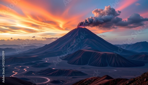the majestic mount pinatubo in the philippines during sunset