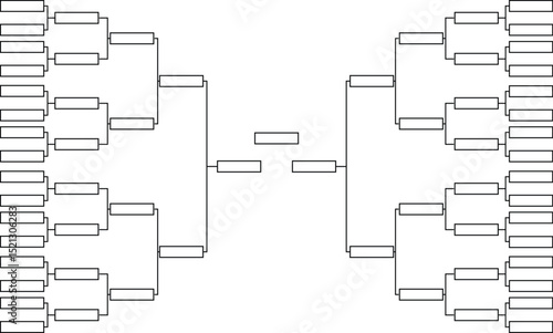 Large Tournament Bracket Layout, template