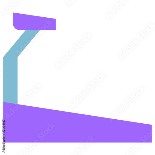 treadmill flat icon