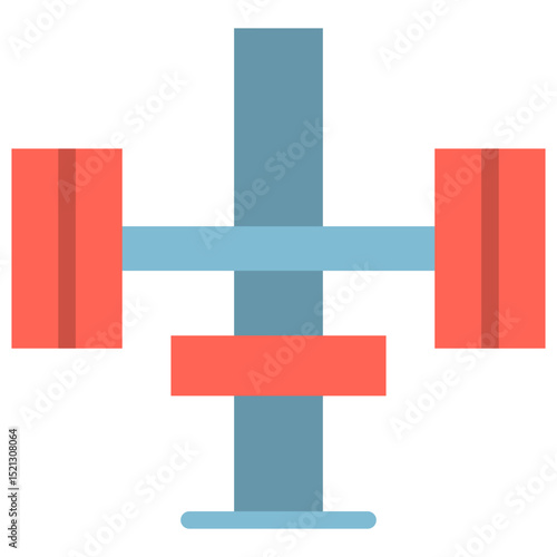 body builder flat icon