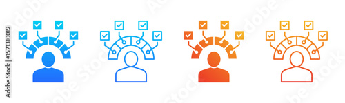 Proficiency icon sheet multiple style collection