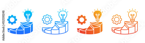 Competence icon sheet multiple style collection
