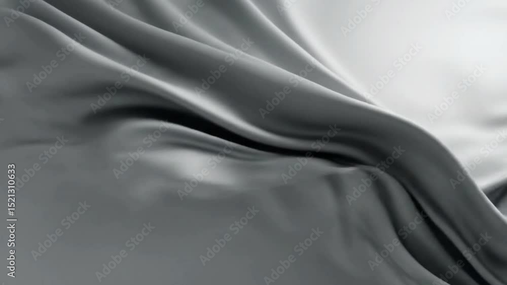 Abstract Liquid Metallic Texture Flowing in Seamless Gentle Waves