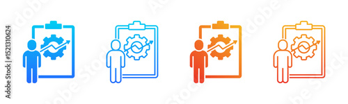 Self Development icon sheet multiple style collection