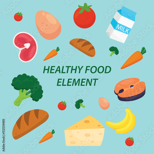Healthy Food Illustration