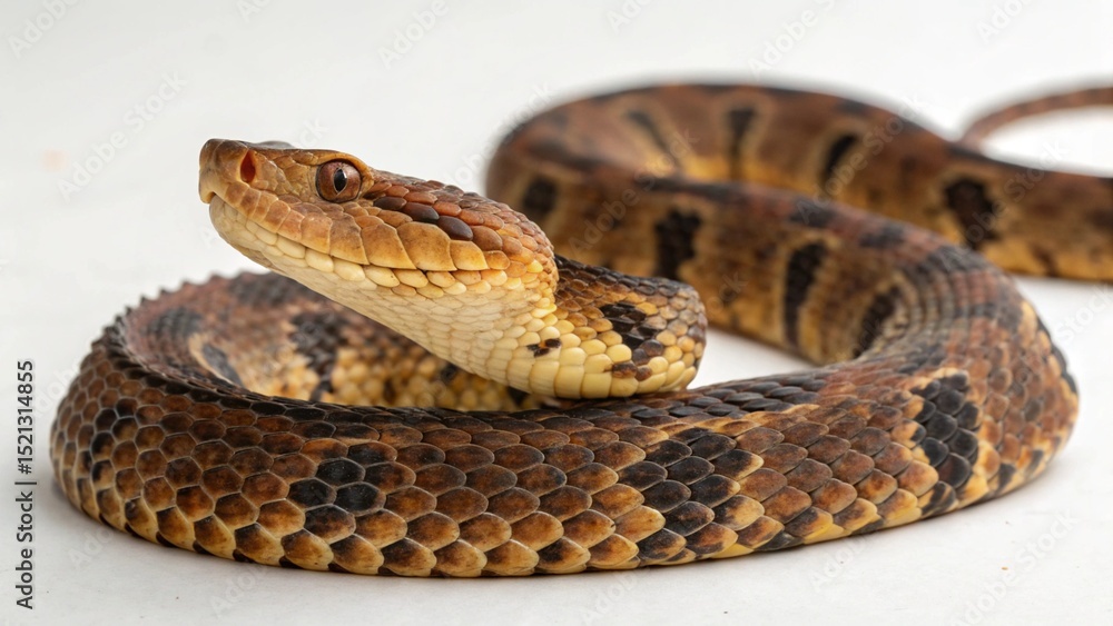 Obraz premium Fer-de-lance Snake on studio background