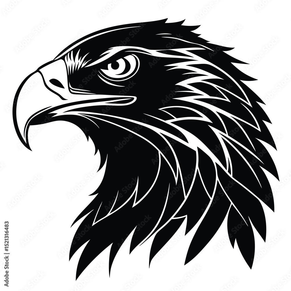 Obraz premium eagle head vector
